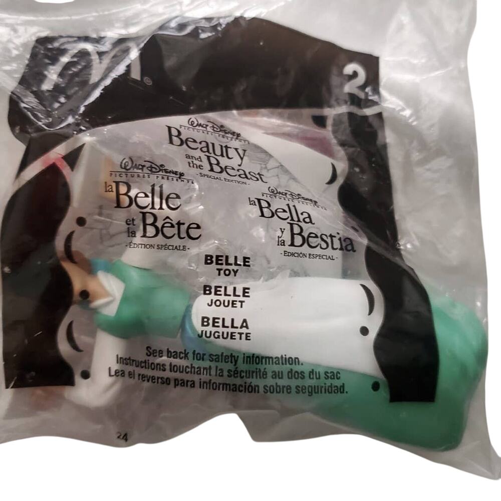 2002 McDonalds Disneys Beauty and The Beast Belle 2 New in Package